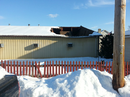 A late-Spring snow storm strikes Central PA, causing roof failures throughout the region.